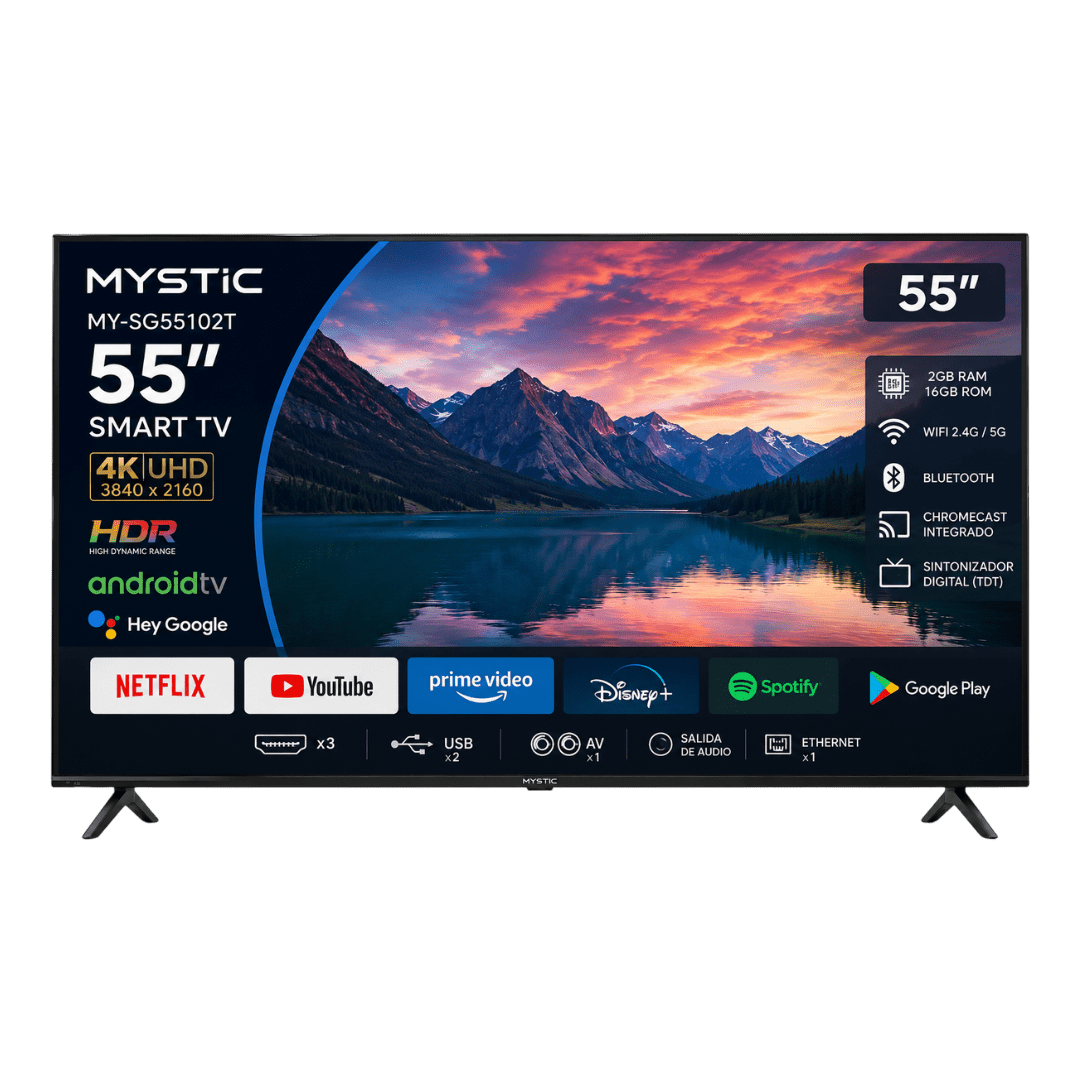 TELEVISORES MYSTIC MY-SG55102T 55'' SMART // | Precio a crédito 52 semanas de