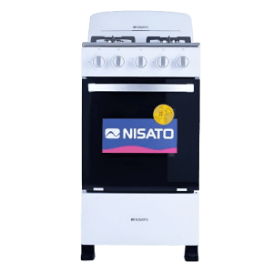 ESTUFAS NISATO NE-2021RPHF (D) 20" 4 QUEMADORES C/COPETE BLANCA | Precio a crédito 52 semanas de