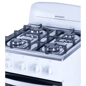 ESTUFAS NISATO NE-2021RPHF (D) 20" 4 QUEMADORES C/COPETE BLANCA | Precio a crédito 52 semanas de - Imagen 3