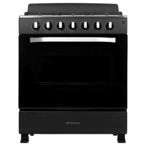 ESTUFAS NISATO NE-3035RELAF 6 QUEMADORES 30" NEGRA | Precio a crédito 52 semanas de