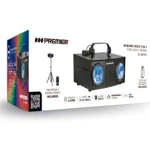 MAQUINA DE DISCO PREMIER DL-8075 CON LUCES Y NIEBLA NEGRO  | Precio a crédito 52 semanas de - Imagen 2