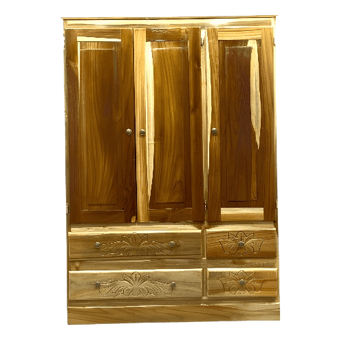 CLOSET SANBEL RAUL 3 PUERTAS 4 CAJONES TEKA | Precio a crédito 52 semanas de