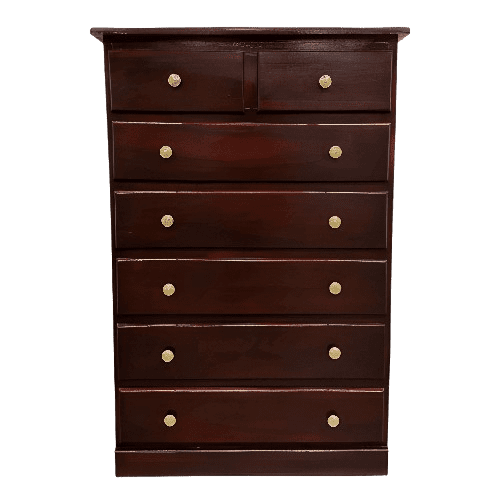 COMODAS SAM ERIKA 7 CAJONES NOGAL | Precio a crédito 52 semanas de