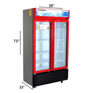 ENFRIADOR VERTICAL PREMIER SR-7634 VITRINA 16 PIES NO FROST ROJO | Precio a crédito 52 semanas de - Imagen 4