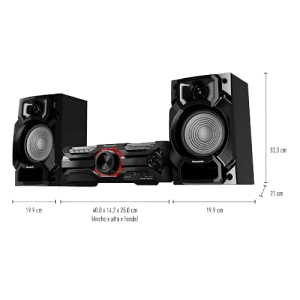 MINI COMPONENTES PANASONIC SC-AKX320 // NEGRO | Precio a crédito 52 semanas de - Imagen 2