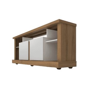 PORTA T.V PENSA JERI-2939 0.68X1.60 BLANCO/CHOCOLATE | Precio a crédito 52 semanas de - Imagen 3