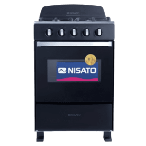 ESTUFAS NISATO NE-2430RNMS 24'' 4 QUEMADORES C/COPETE NEGRO | Precio a crédito 52 semanas de