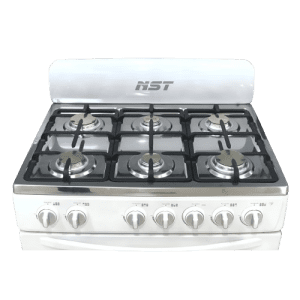 ESTUFAS NST STE-576RB 30' ' 6 QUEMADORES C/COPETE BLANCA | Precio a crédito 52 semanas de - Imagen 2