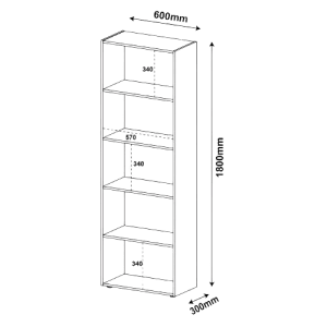 LIBREROS PENSA MULTI-0871 60X180 CM CANELA | Precio a crédito 52 semanas de - Imagen 5