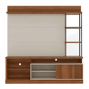 CENTRO DE ENTRETENIMIENTO PENSA GARIBALDI-2907 1.86X1.82 CHOCOLATE/BLANCO  | Precio a crédito 52 semanas de