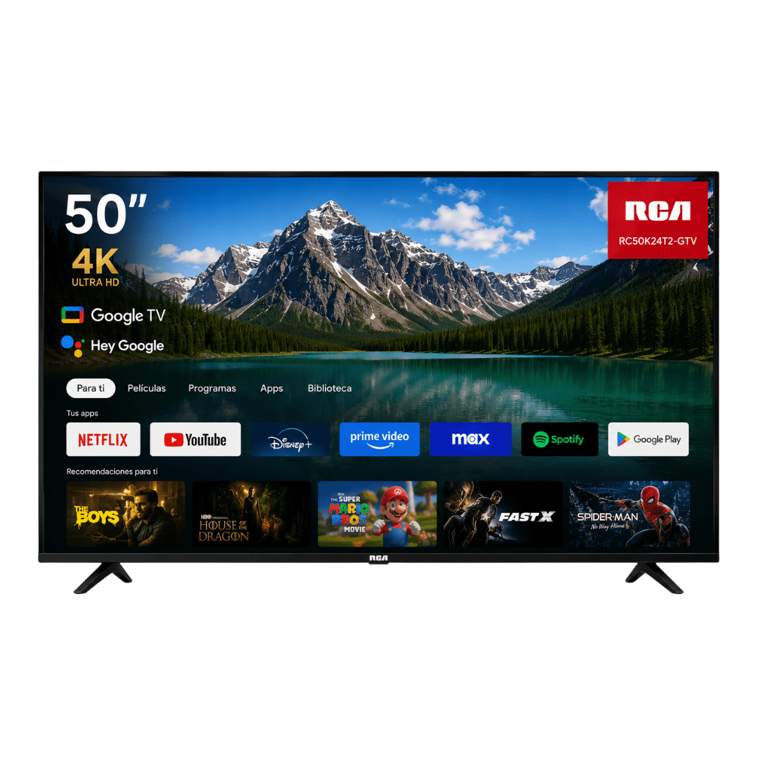 TELEVISORES RCA RC50K24T2-GTV 50 '' SMART TV NEGRO | Precio a crédito 52 semanas de