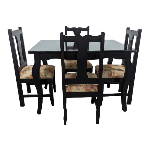 ANTECOMEDORES BALOYES RIGO 4 SILLAS/ CHOCOLATE | Precio a crédito 52 semanas de