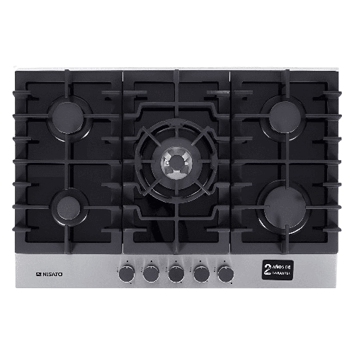 ESTUFAS DE MESAS EMPOTRABLES NISATO NPCT-952GSDRA 5 QUEMADORES 36'' P/HC NEGRO | Precio a crédito 52 semanas de