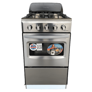 ESTUFAS HOTLINE HLGR-467 20'' CON COPETE 4 QUEMADORES P/HF GRIS | Precio a crédito 52 semanas de