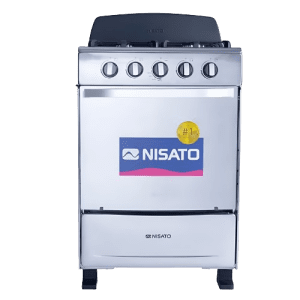 ESTUFAS NISATO NE-2464RMS 4 QUEMADORES- 24" C/COPETE ACERO INOX GRIS | Precio a crédito 52 semanas de