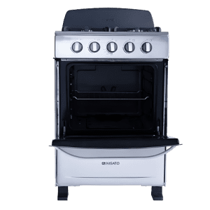 ESTUFAS NISATO NE-2464RMS 4 QUEMADORES- 24" C/COPETE ACERO INOX GRIS | Precio a crédito 52 semanas de - Imagen 2