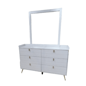 TOCADORES PENSA 2195 6 CAJONES C/ESPEJO BLANCO | Precio a crédito 52 semanas de - Imagen 2
