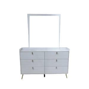 TOCADORES PENSA 2195 6 CAJONES C/ESPEJO BLANCO | Precio a crédito 52 semanas de