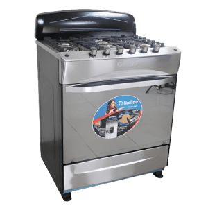ESTUFAS HOTLINE HLGR-3005 30" 5 QUEMADORES C/COPETE ACERO INOX GRIS | Precio a crédito 52 semanas de