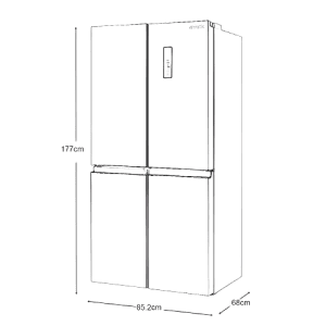 REFRIGERADORA MYSTIC RF-4DNV550L-SS 17.96 PIES 4 PUERTAS DUAL INVERTER ACERO INOXIDABLE GRIS | Precio a crédito 52 semanas de - Imagen 5