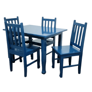 ANTECOMEDORES SB DOLCE 4 SILLAS AZUL | Precio a crédito 52 semanas de - Imagen 2