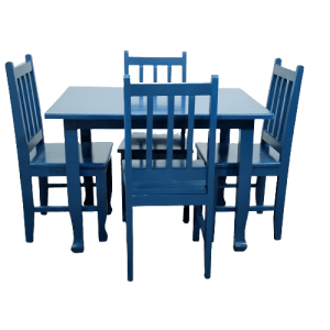 ANTECOMEDORES SB DOLCE 4 SILLAS AZUL | Precio a crédito 52 semanas de