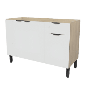 BASE DE GABINETE THELA ANIS AVEIRO THMP-34AVBB 3 PUERTAS BLANCO | Precio a crédito 52 semanas de
