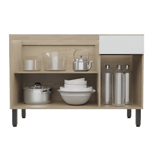 BASE DE GABINETE THELA ANIS AVEIRO THMP-34AVBB 3 PUERTAS BLANCO | Precio a crédito 52 semanas de - Imagen 2