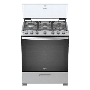 ESTUFAS WHIRPOOL LWFR-5000D 30'' C/TAPA DE CRISTAL GRIS | Precio a crédito 52 semanas de