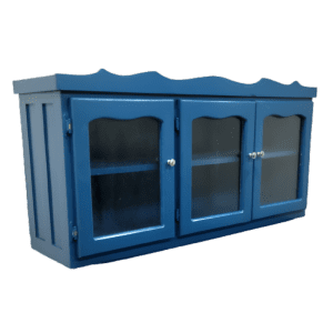 ALACENA DE COLGAR SB DOLCE 3 PUERTAS C/CRISTAL AZUL| Precio a crédito 52 semanas de