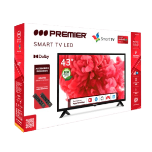 TELEVISORES PREMIER TV-8543 FHD 43'' SMART TV NEGRO | Precio a crédito 52 semanas de