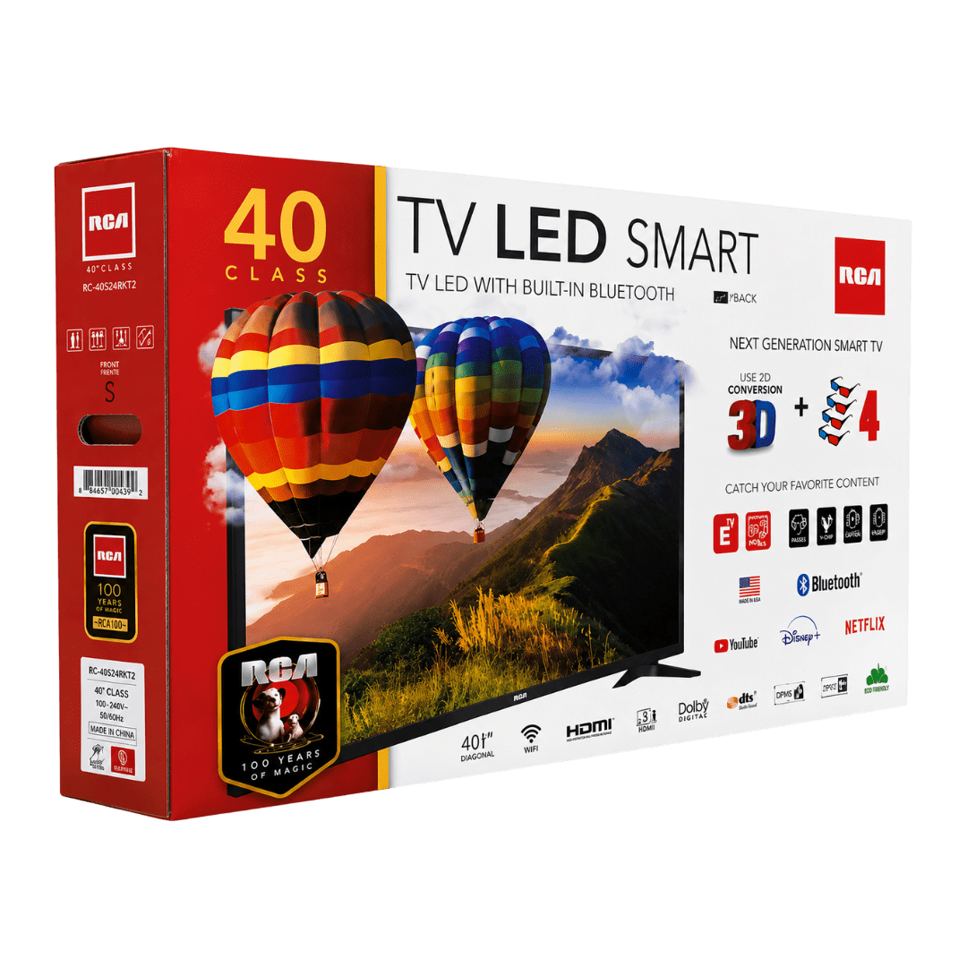 TELEVISORES RCA RC-40S22T2 40''SMART TV/ NEGRO | Precio a crédito 52 semanas de