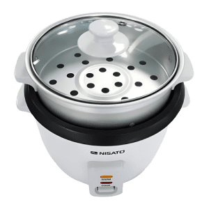 OLLA ARROCERA NISATO NRC-4TZSNG 0.6 L 3 TAZAS BLANCA - Imagen 2