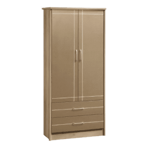 CLOSET KENNEDY 819-0018 2 PUERTAS 2 CAJONES ROBLE | Precio a crédito 52 semanas de