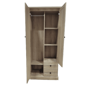CLOSET KENNEDY 819-0033 2 PUERTAS 2 CAJONES ESPEJO ROBLE | Precio a crédito 52 semanas de - Imagen 2
