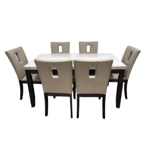 ANTECOMEDORES PENSA OXVILLE-1801 6 SILLAS RECTANGULAR BEIGE  | Precio a crédito 52 semanas de