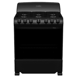 ESTUFAS MABE EM7620BAPN2 30''6 QUEMADORES C/COPETE NEGRA | Precio a crédito 52 semanas de