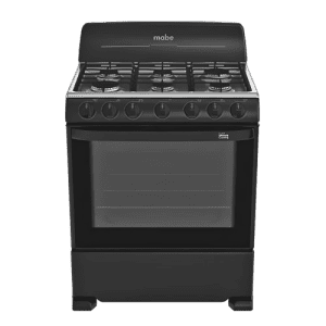 ESTUFAS MABE EM7641BAIN2 6 QUEMADORES ACERO INOX 30'' C/COPETE NEGRO | Precio a crédito 52 semanas de