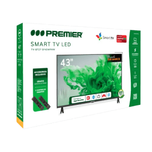 TELEVISORES PREMIER TV-8727 FHD 43'' SMART TV NEGRO | Precio a crédito 52 semanas de