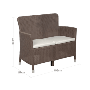 JUEGO DE SALAS MQ CAPRI CONFORT 485-MOCCA 2-1-1 C/MESA Y COJINES MOCCA | Precio a crédito 52 semanas de - Imagen 6