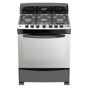 ESTUFAS ACROS LAF-5572B 30" 6 QUEMADORES C/COPETE ACERO INOXIDABLE NEGRA | Precio a crédito 52 semanas de