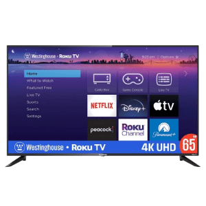 TELEVISORES WESTINGHOUSE W65K4RKT2 65' SMART TV 4K NEGRO | Precio a crédito 52 semanas de