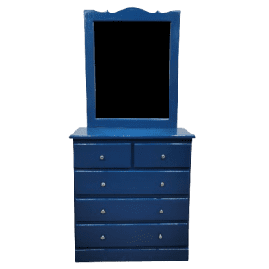 TOCADORES SANBEL DOLCE AZAEL 5 CAJONES AZUL | Precio a crédito 52 semanas de