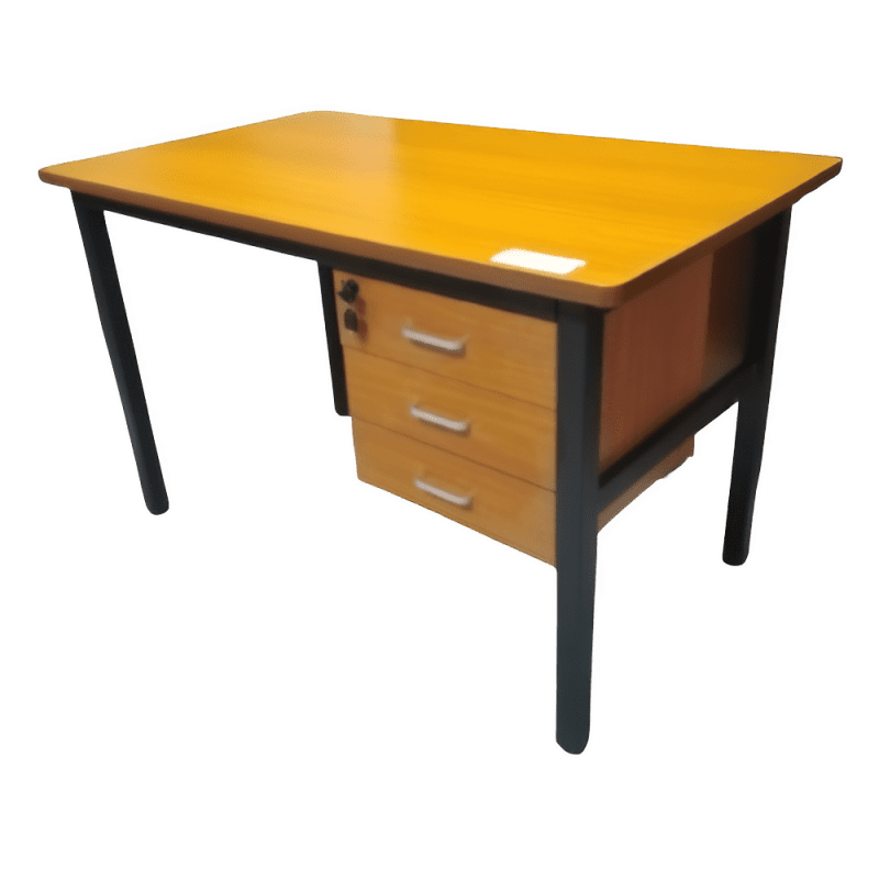 ESCRITORIOS DICENTROSA NJ-08001 3 GAVETAS MIEL | Precio a crédito 52 semanas de