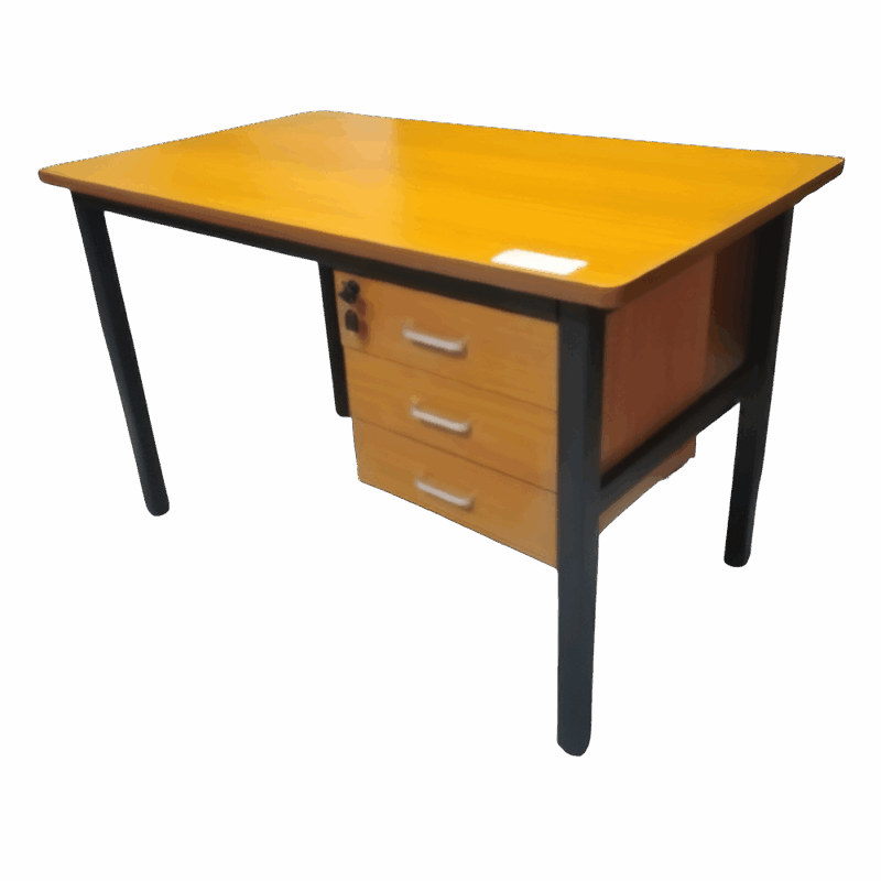 ESCRITORIOS DICENTROSA NJ-08001 3 GAVETAS MIEL | Precio a crédito 52 semanas de