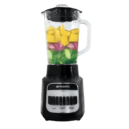 LICUADORAS NISATO NLI-44GSLD 1.75 LITROS JARRA DE VIDRIO NEGRO