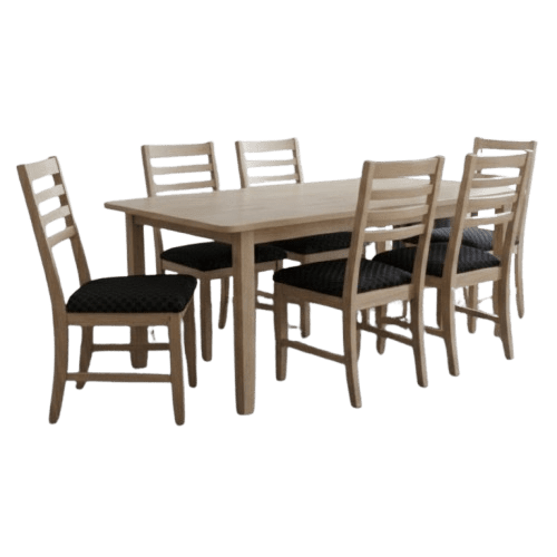 ANTECOMEDORES ALVAREZ AUSTIN 6 SILLAS RECTANGULAR NITRO | Precio a crédito 52 semanas de