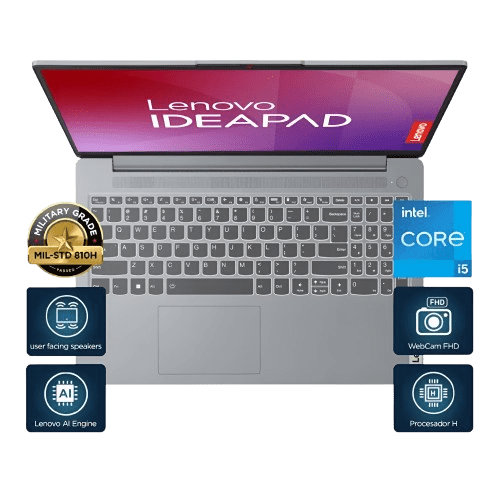 LAPTOP LENOVO IDEALPAD SLIM 3 15IAH8 15.6'' FHD I5-12450H 8 GB 512 GB WH11 GRIS | Precio a crédito 52 semanas de