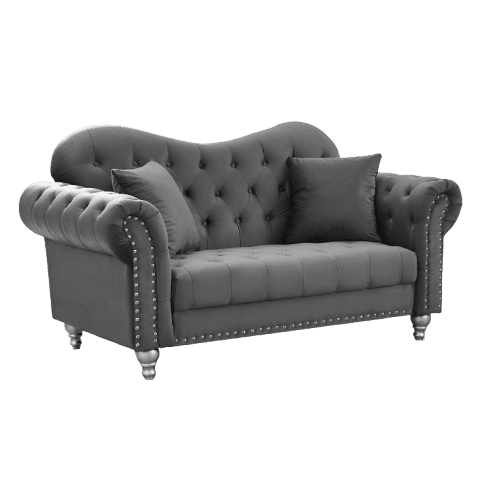 LOVE SEAT PENSA JAZMIN-0325 9004 2 PUESTOS GRIS | Precio a crédito 52 semanas de - Imagen 2