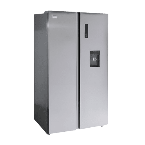 REFRIGERADORA HOTLINE HLSS-155 INVWD 15 PIES 2 PUERTAS C/ DISPENSADOR DE AGUA INVERTER GRIS | Precio a crédito 52 semanas de